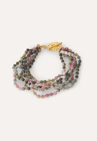 Beaded bracelet, Blush green, webstill