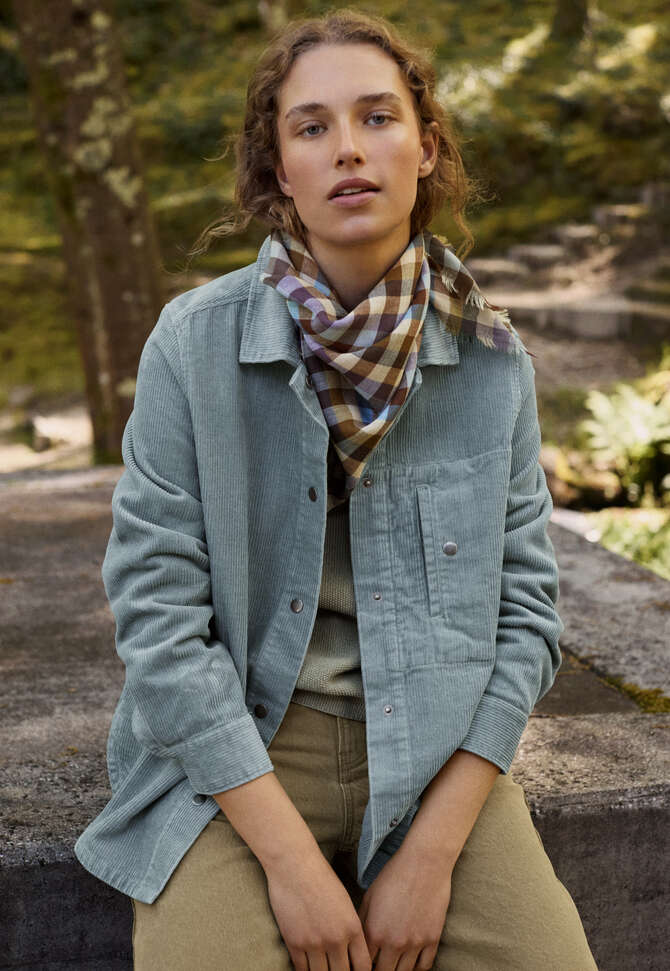 Cord overshirt, Duck-egg blue, completeTheLook
