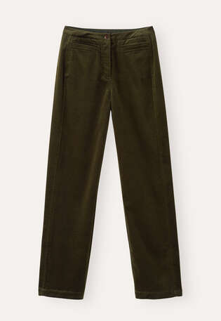 Straight-leg trousers, Dark khaki, webstill