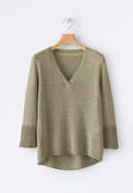 V-neck sweater, Sage, webstill