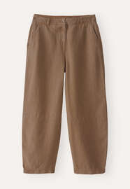 Barrel-leg trousers, Walnut, webstill