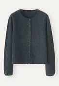 Button-through sweater, Petrol slate, webstill