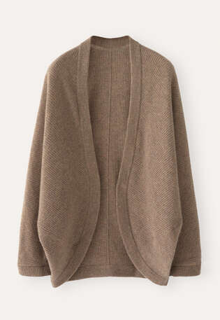 Cocoon cardigan, Latte, webstill