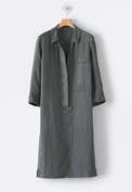 Shirtdress, Petrol grey, webstill
