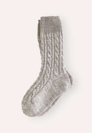 Cable socks, M&eacute;lange grey, webstill
