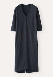 V-neck dress, Midnight, webstill