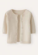 Short-sleeve cardigan, Natural, webstill