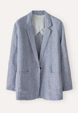 Long jacket, Navy white, webstill