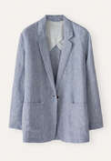 Long jacket, Navy white, webstill