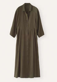 Gingham dress, Dark khaki, webstill
