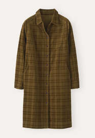 Self-check dress, Olive brown, webstill