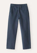 Slim-fit cropped trousers, Petrol grey, webstill