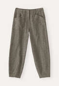 Front-seam trousers, Black fawn, webstill