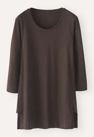 Jersey tunic, Dark brown, webstill