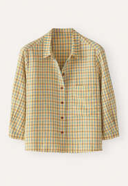 Checked shirt, Honey blue, webstill