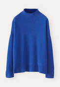 Funnel-neck sweater, Cobalt, webstill