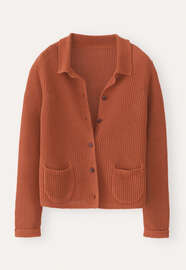 Knitted jacket, Chilli orange, webstill