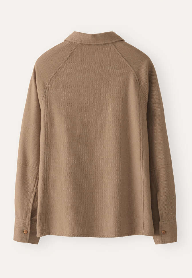 Raglan-sleeve blouse, Camel grey, completeTheLook