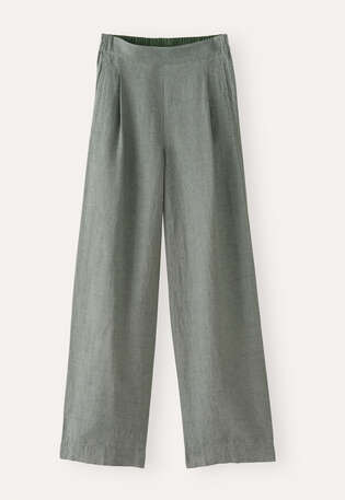 Flat-front trousers, Dark bay, webstill