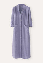 Pleat-detail dress, Violet, webstill