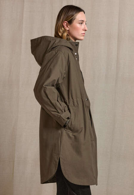 Hooded parka, Khaki brown, completeTheLook