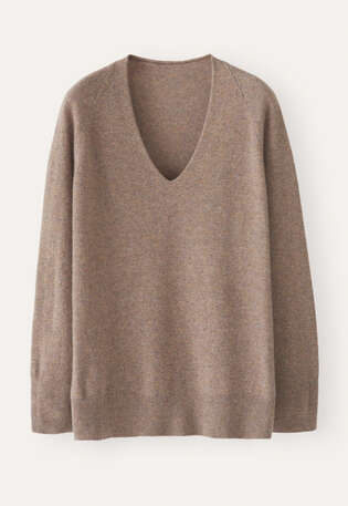 V-neck sweater, Latte, webstill