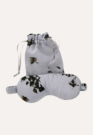Printed eye-mask, Grey mink, webstill