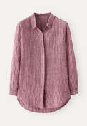 Seersucker checked shirt, Claret, webstill