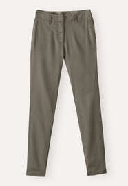 Slim-leg trousers, Dark khaki, webstill