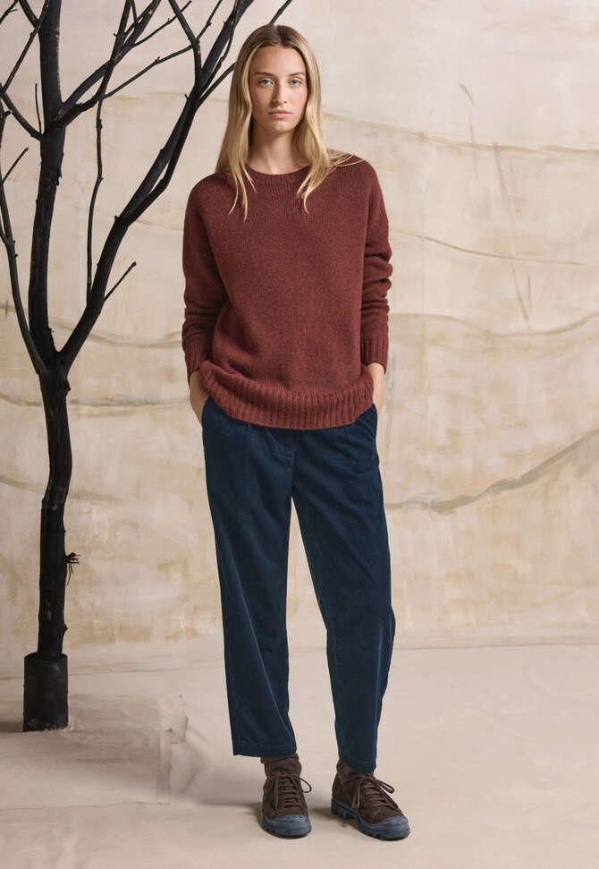 Pleat-front trousers, Black teal, completeTheLook