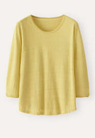 Round-neck top, Yellow jasmine, webstill