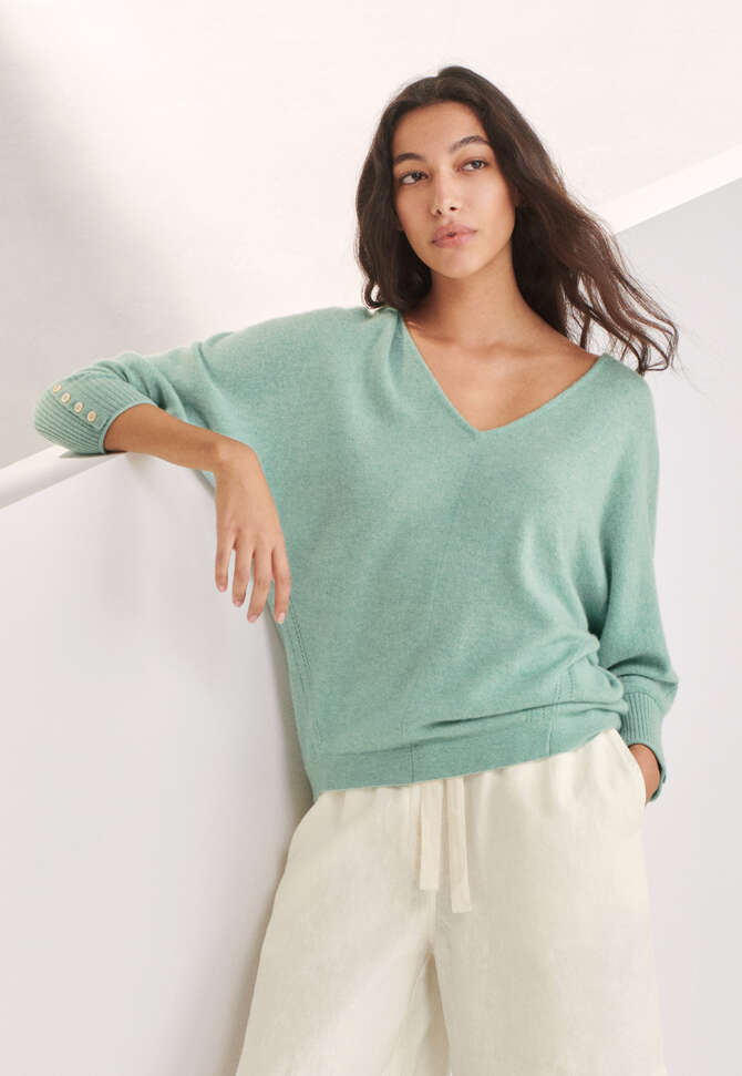 V-neck sweater