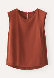 Sleeveless top, Rust orange, webstill