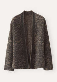 Lace-stitch kimono cardigan, Charcoal stone, webstill