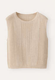 Sleeveless sweater, Pale sand, webstill