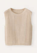 Sleeveless sweater, Pale sand, webstill