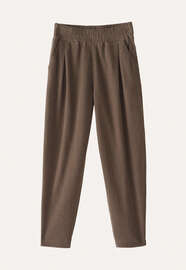 Jersey trousers, Taupe brown, webstill