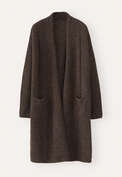 Edge-to-edge cardigan, Dark brown, webstill