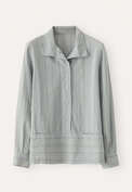 Funnel-neck blouse, Soft blue, webstill