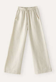 Wide-leg drawstring trousers, Pearl, webstill