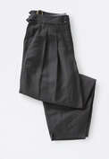 Tapered trousers, Washed black, webstill