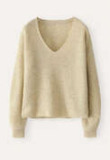 V-neck sweater, Fawn yellow, webstill