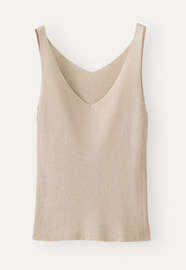 Knitted vest, Ecru fawn, webstill