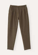 Tapered trousers, Khaki black, webstill