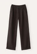 Wide-leg trousers, Black brown, webstill