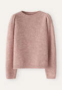 Puff-sleeve sweater, Soft rose, webstill