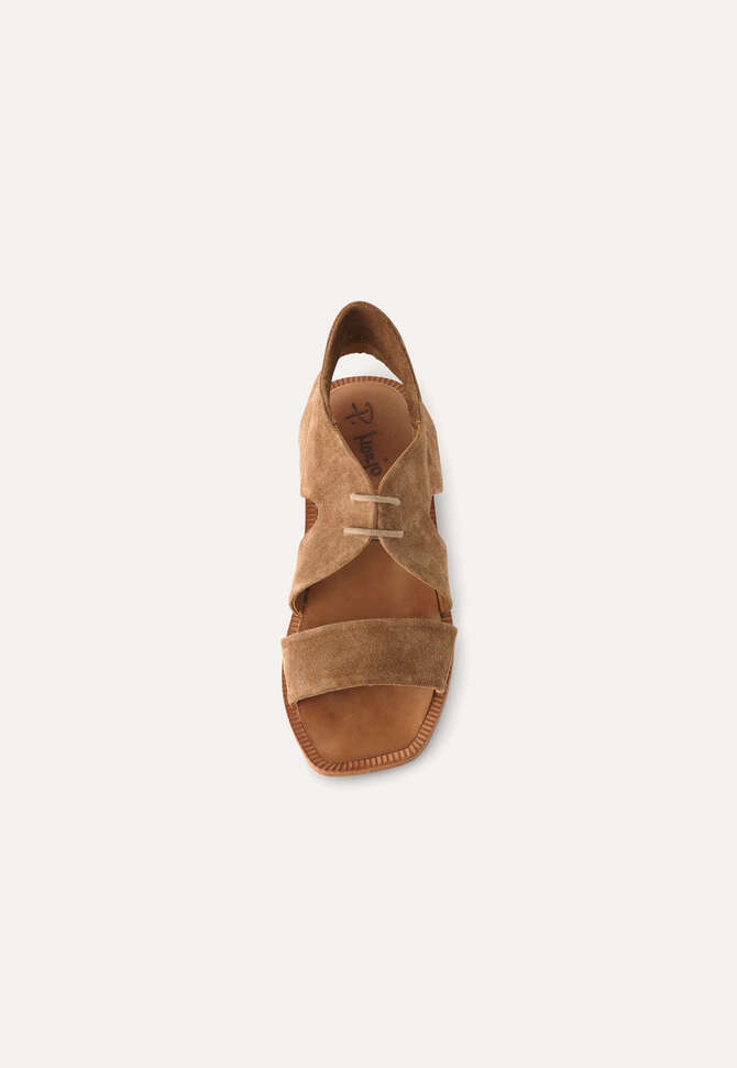 Lace-up sandals, Dark tan, completeTheLook