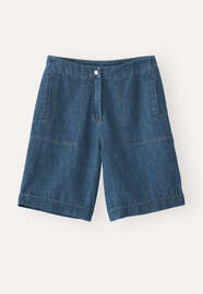 Indigo-dyed shorts, Dark denim, webstill
