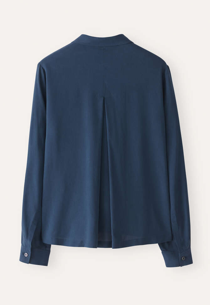 Patch pocket blouse, Dark petrol, completeTheLook
