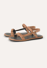 Velcro-strap sandals, Pale tan, webstill